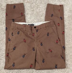Hawkins McGill Skinny Chinos Owls Tan 33x32
